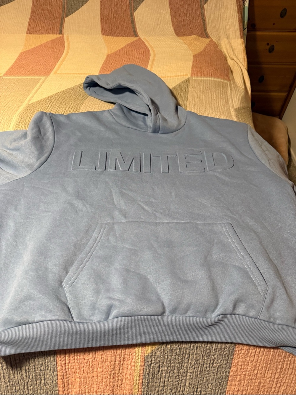 Boohoo man Limited Light Blue Men's Zip-Up Hoodie Sweater 3x NEW